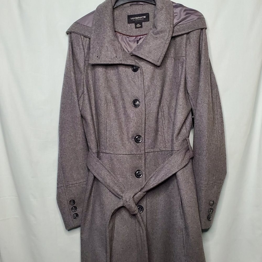 Liz Claiborne Hooded Trench Coat